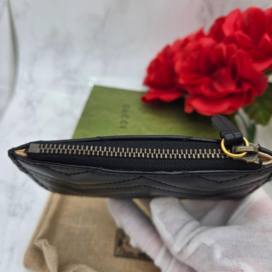 Gucci Coin Case Wallet GG Quilted Black — view 9