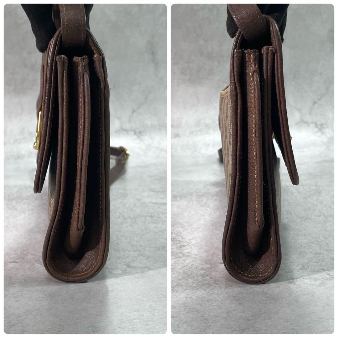 Gucci GG Shoulder Bag Brown Beige Leather — view 7