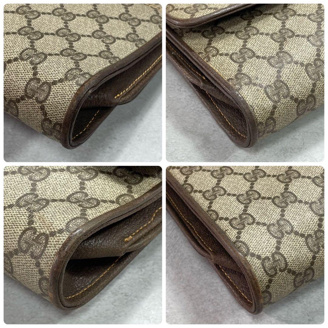 Gucci GG Shoulder Bag Brown Beige Leather — view 9