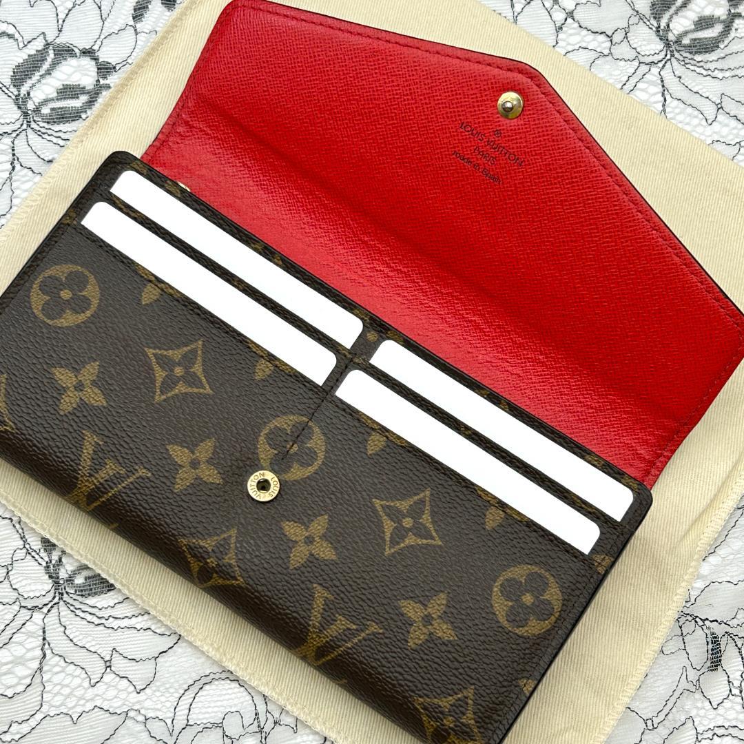 Louis Vuitton Monogram Portefeuille Sarah Wallet — view 6
