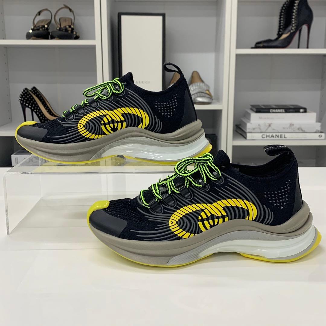 Unused Gucci RUN Interlocking G Logo Sneakers