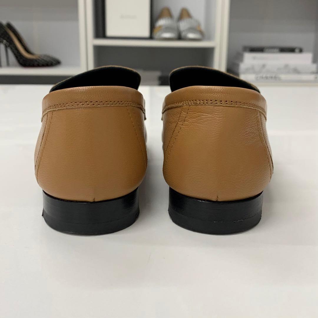 Hermes Paris H Leather Loafers Brown — view 5