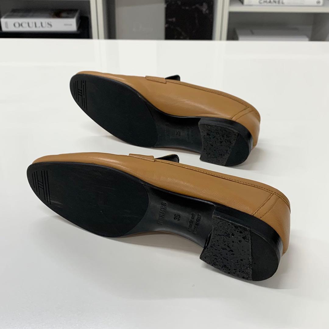 Hermes Paris H Leather Loafers Brown — view 6