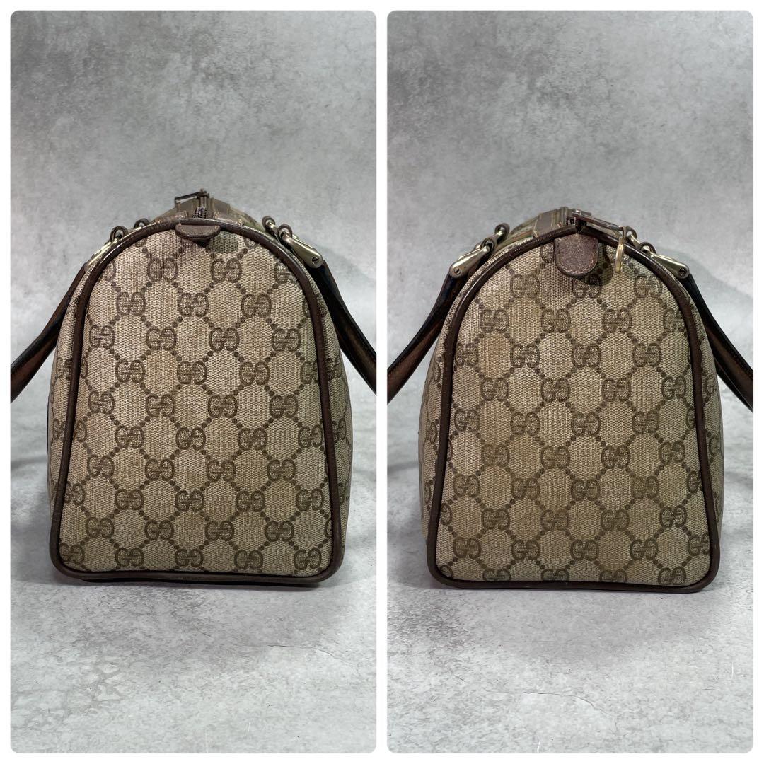 Gucci GG Sherry Line Boston Bag Brown Leather — view 7