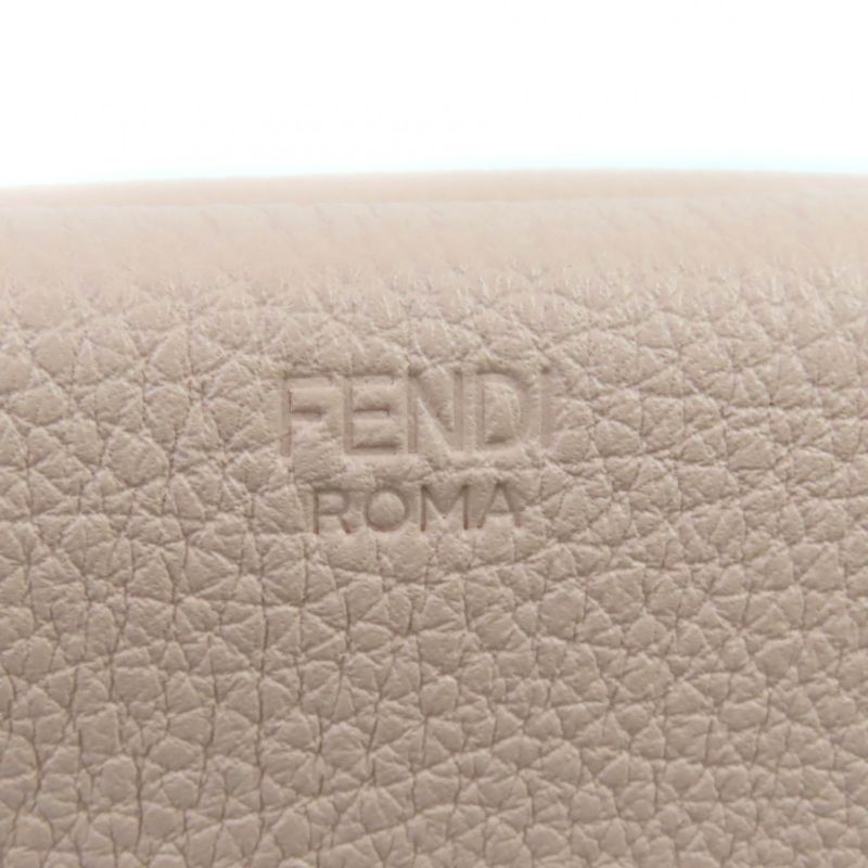 Fendi 8m0426 Selleria Pekaboo Leather Compact Wallet Trifold Wallet Pink