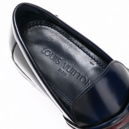 Louis Vuitton Loafers Size 7 1 2M V-line Leather Shoes Made In Italy 20250430