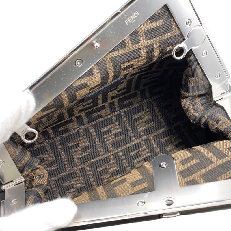 Fendi Shoulder Bag First Small Bag 8bp129 Agwr F1i00 Python Gray Silver