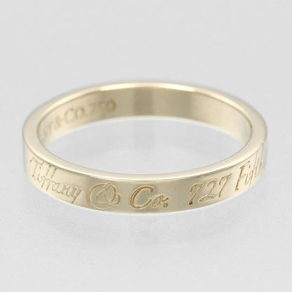 Tiffany & Co Notes 18K Yellow Gold Size 7.5 Ladies' 2.67g Ring