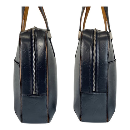 Louis Vuitton Monogram Matte Malden Navy Leather M55132 Business Bag Tote Bag