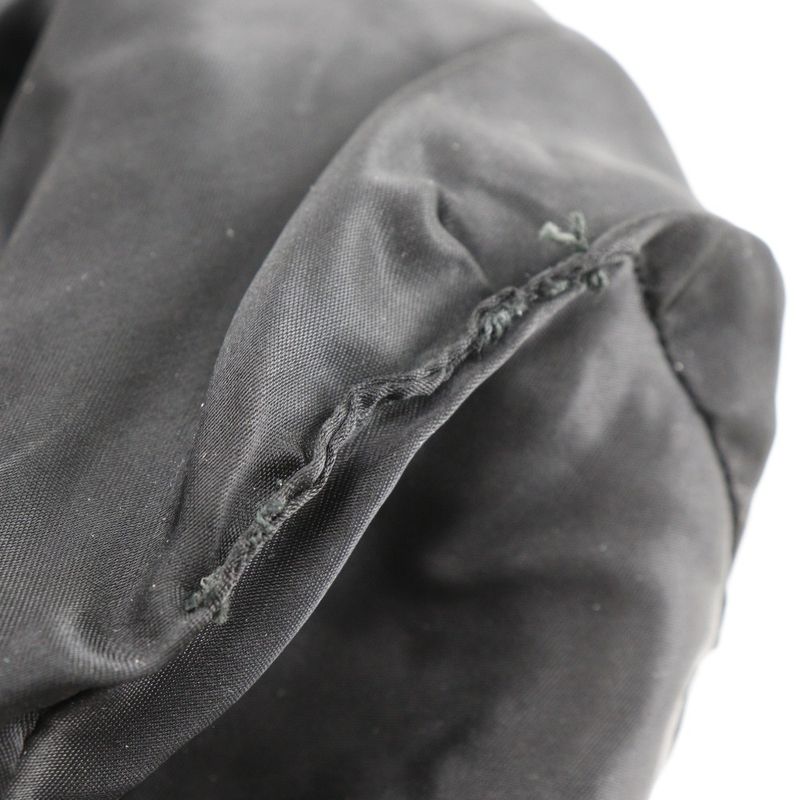 Prada Drawstring Black Velour B8004 Velour NERO Black Women's Pouch