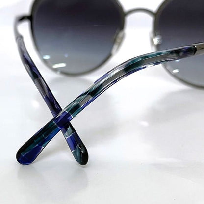 Chanel Sunglass Es F22233 Silver Gradient with Coco Mark
