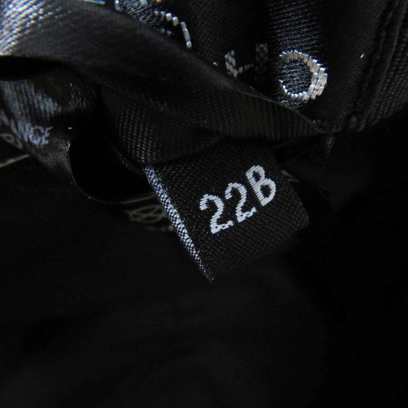 CHANEL 22B Aa8562 Coco Mark Fantasy Tweed Cap Hat Black Lame M With Box Made