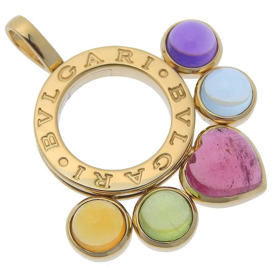 Bvlgari Bulgari Allegra 18K Yellow Gold Multicolor Ladies 9.9g Pendant Top