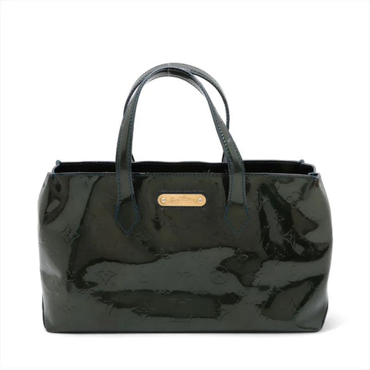 Louis Vuitton Monogram Vernis Wilshire PM Leather Handbag Tote M93684 Women's