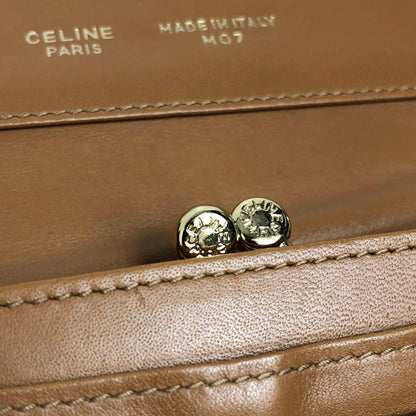 Celine Long Wallet With Clasp Macadam Vintage Triomphe