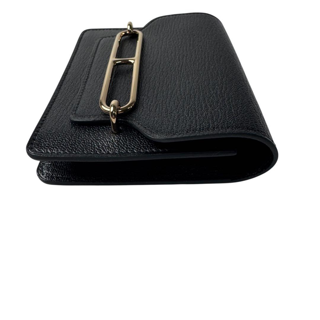 Hermes Roulis Slim Wallet Black Coin Case — view 5