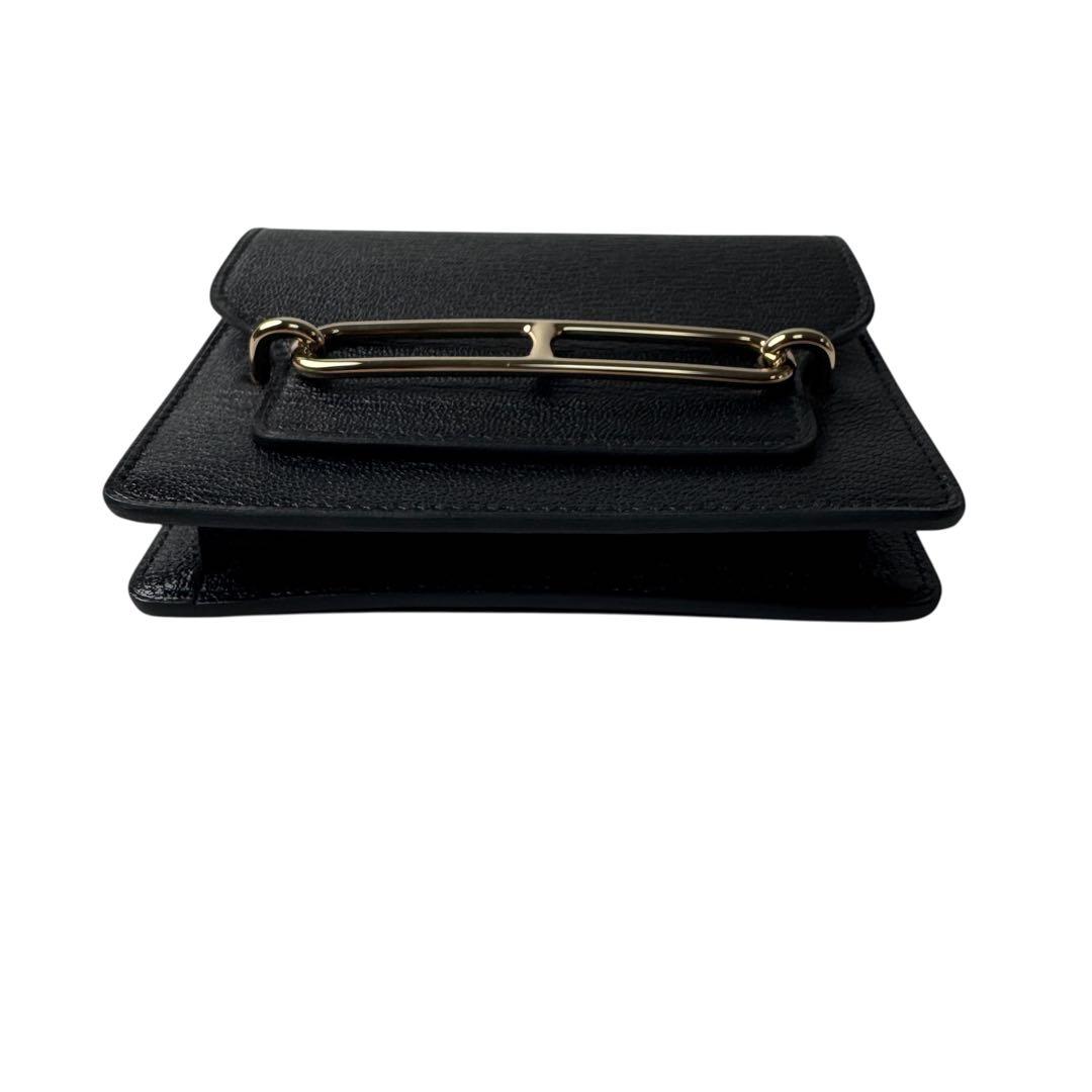 Hermes Roulis Slim Wallet Black Coin Case — view 6