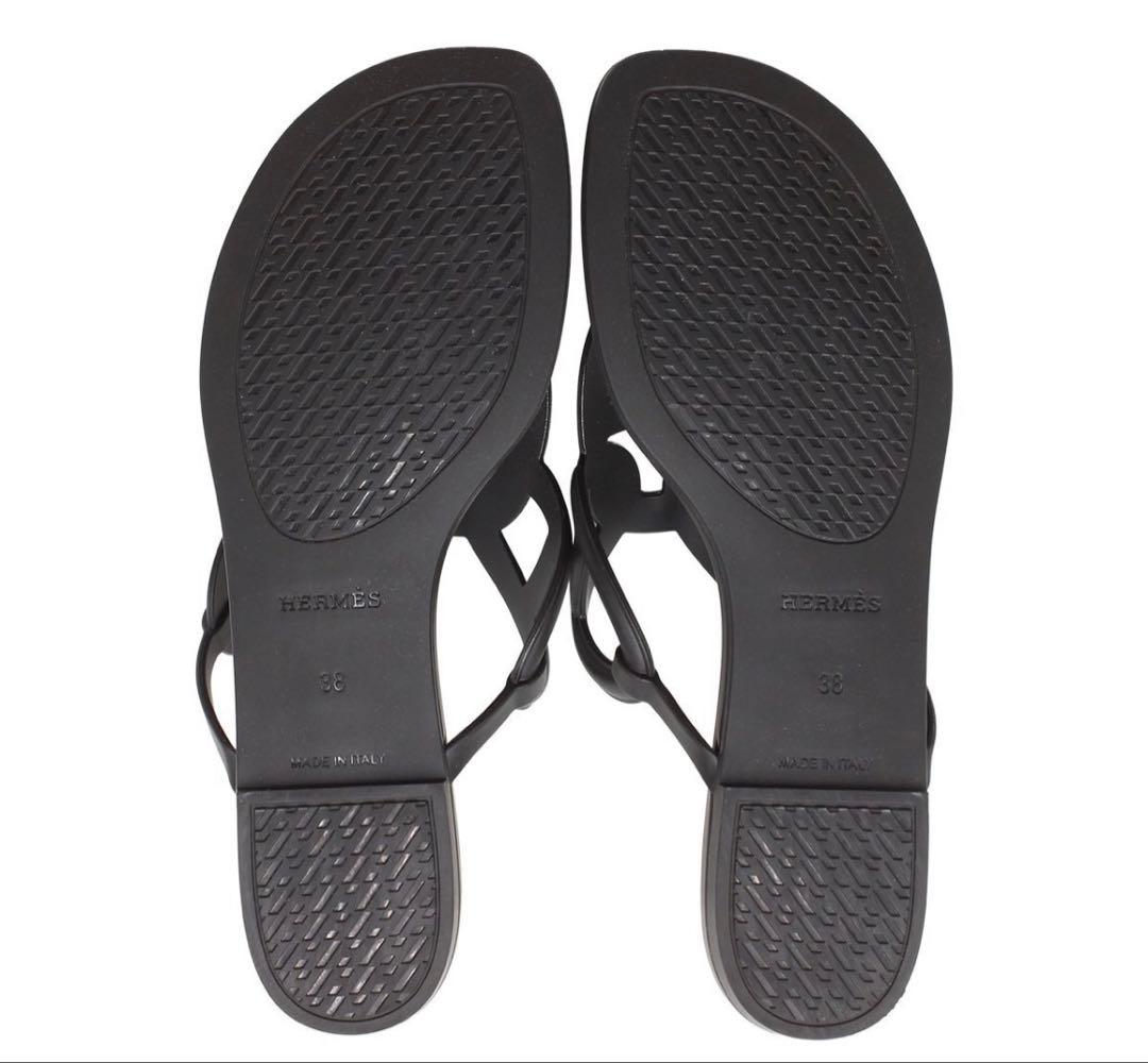 Unused Hermes Egeri Thong Anchor Chain Flat Sandals