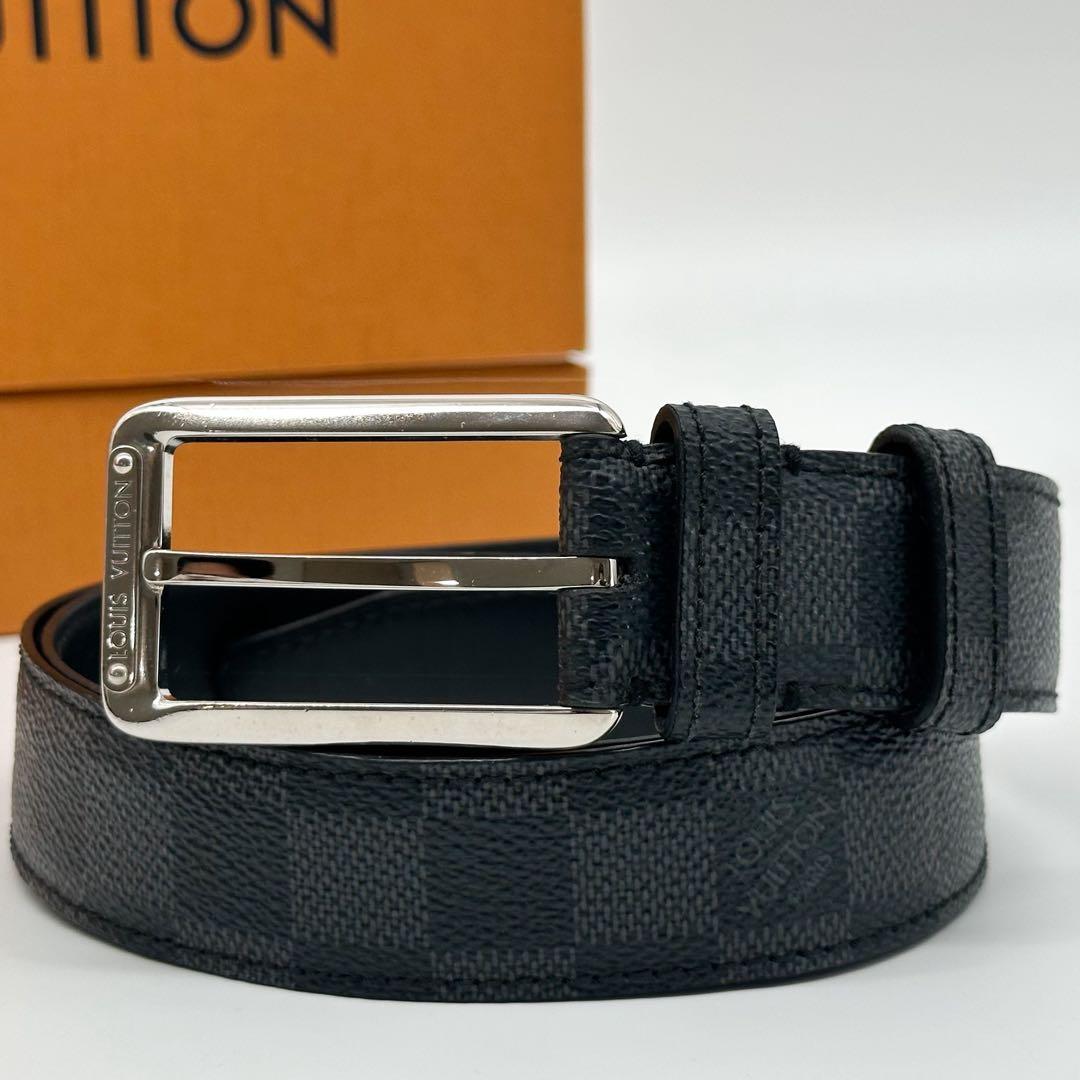 Louis Vuitton Ceinture Fourth Damier Black Ellipse Seattle Belt — view 2