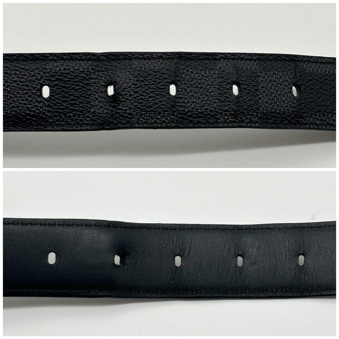 Louis Vuitton Ceinture Fourth Damier Black Ellipse Seattle Belt — view 6