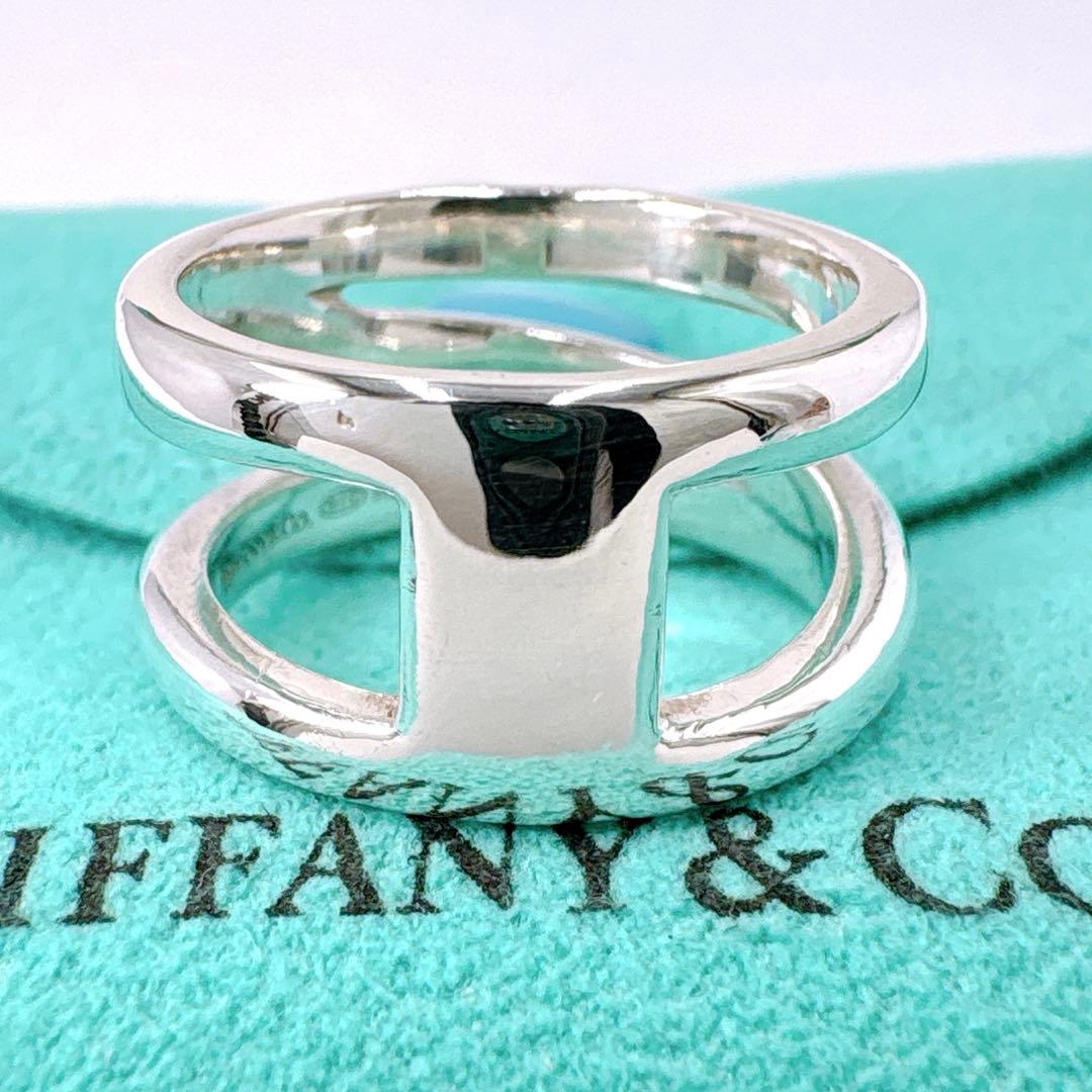 Tiffany & Co Diagonal Ring Size 13 925 Silver