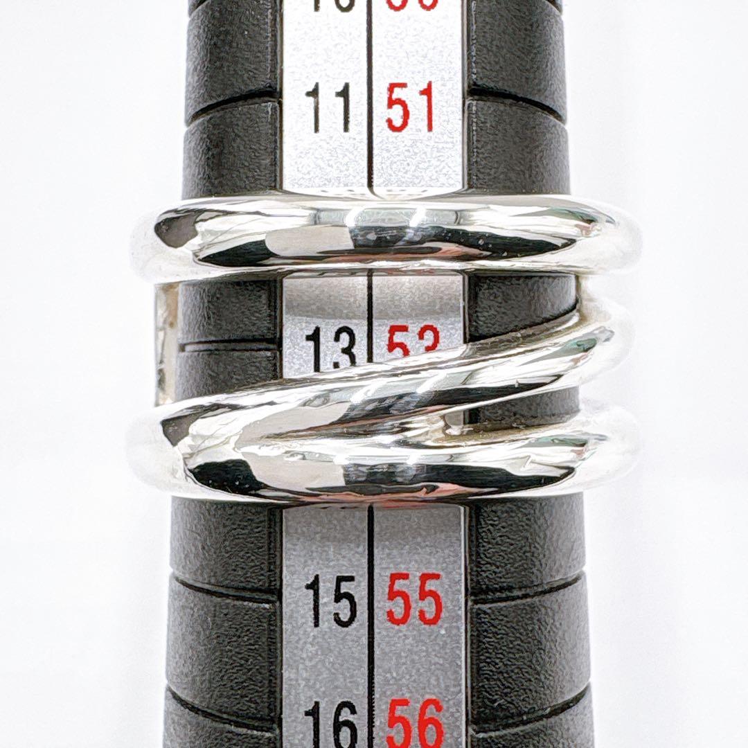 Tiffany & Co Diagonal Ring Size 13 925 Silver