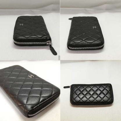 Chanel Zip Around Wallet Silver — view 3