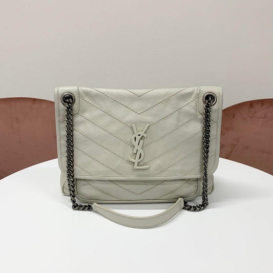 Saint Laurent Niki Vintage Leather YSL Shoulder Bag