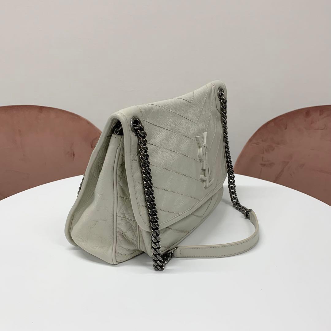 Saint Laurent Niki Vintage Leather YSL Shoulder Bag — view 2