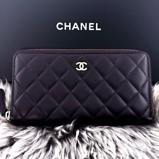 Chanel Wallet Quilted Zip Around BP