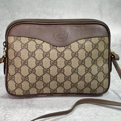 Gucci GG Shoulder Bag Brown Beige Logo — view 2