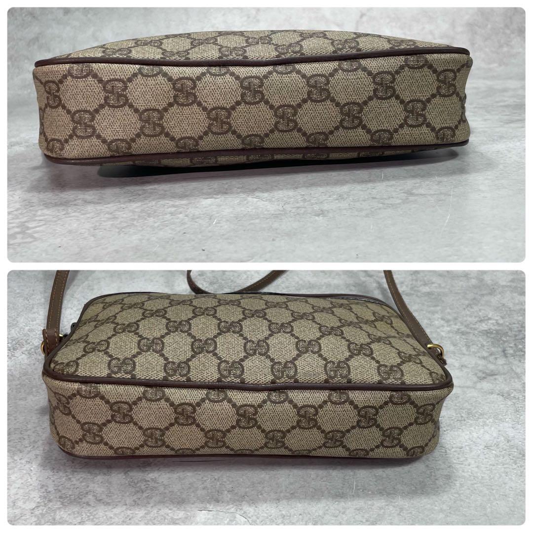 Gucci GG Shoulder Bag Brown Beige Logo — view 7