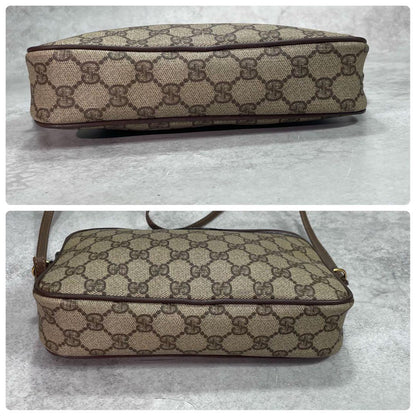 Gucci GG Shoulder Bag Brown Beige Logo — view 7