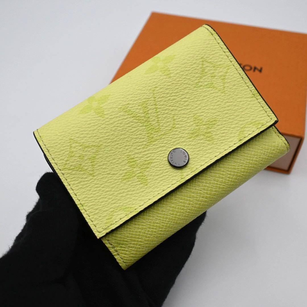 Louis Vuitton Taigarama Victor Wallet Trifold Yellow Monogram