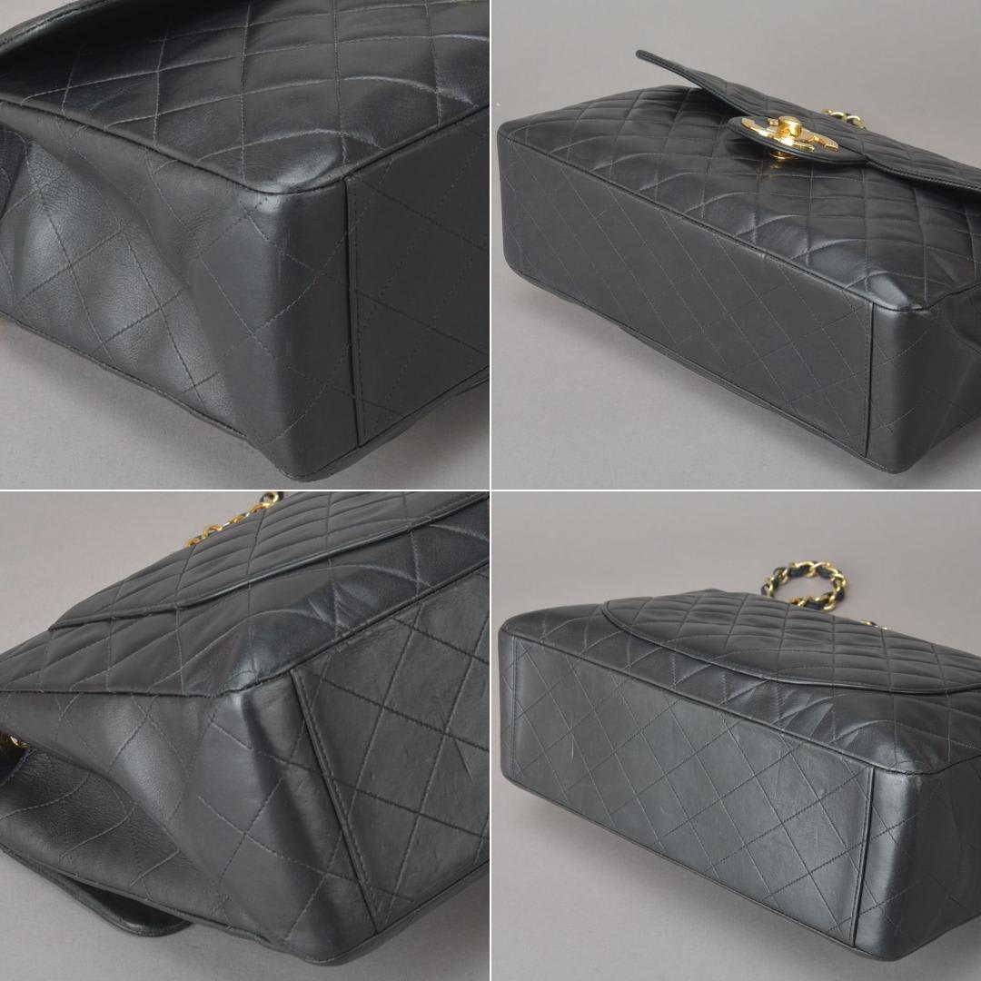 Chanel Chanel Deca Quilted 34 Chain Shoulder Bag Black