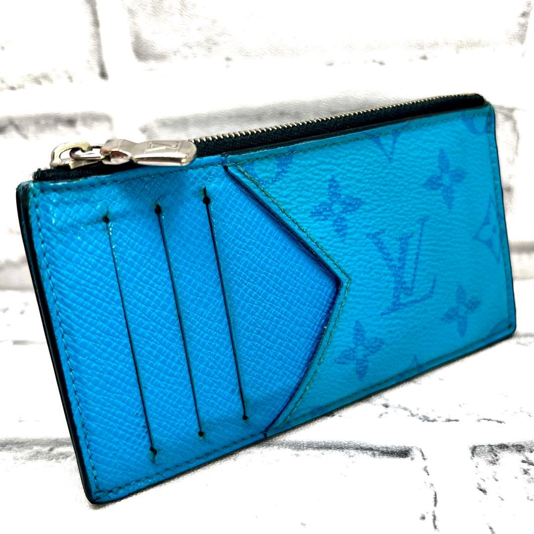 Louis Vuitton Monogram Taigarama Fragment Case Blue