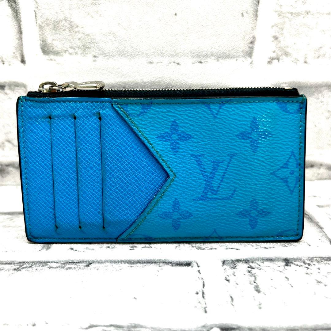 Louis Vuitton Monogram Taigarama Fragment Case Blue — view 3
