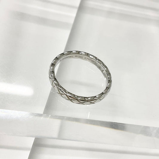 Chanel Quilted Coco Crush Marriage Ring Platinum