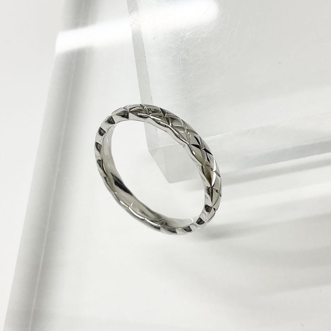 Chanel Quilted Coco Crush Marriage Ring Platinum — view 2