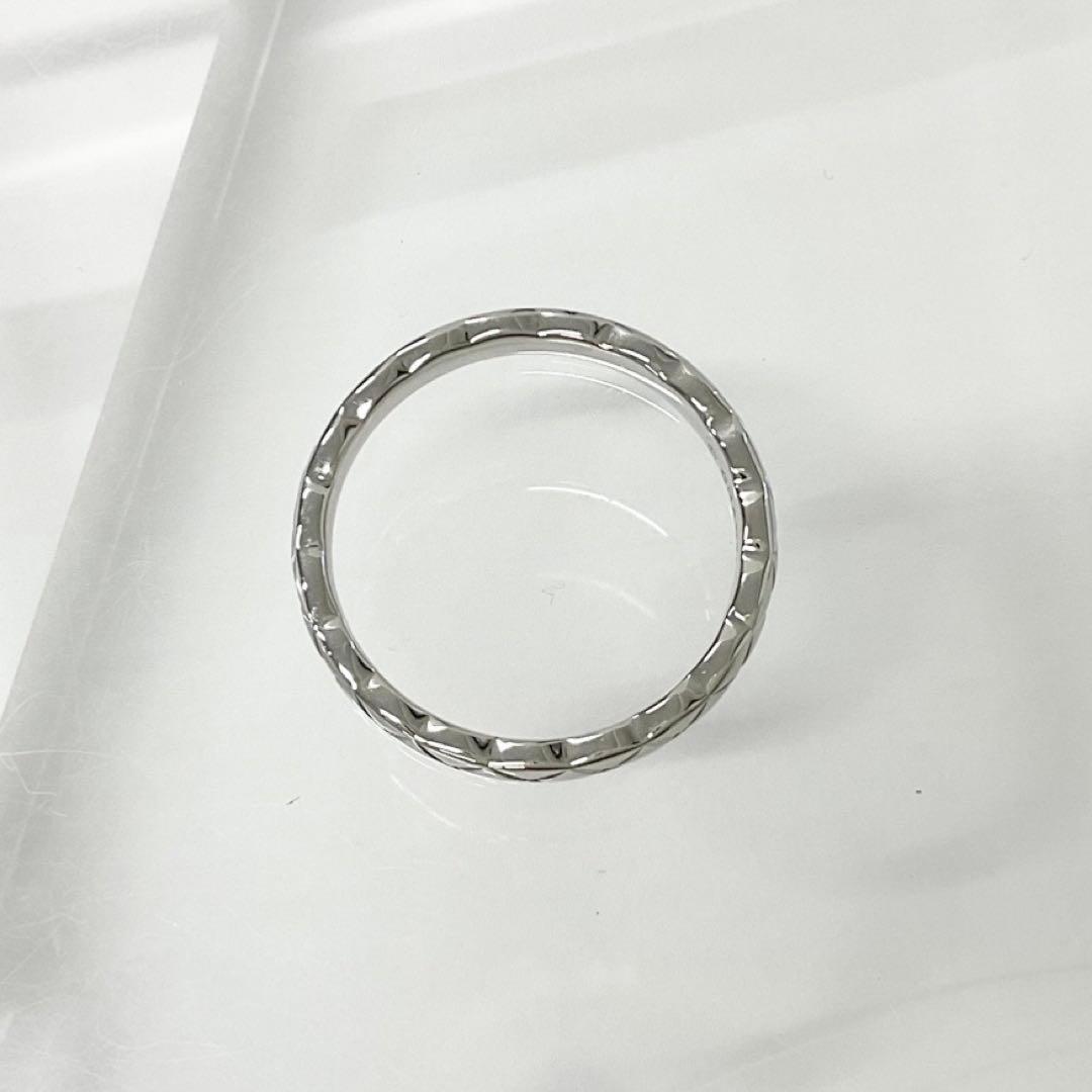 Chanel Quilted Coco Crush Marriage Ring Platinum — view 3