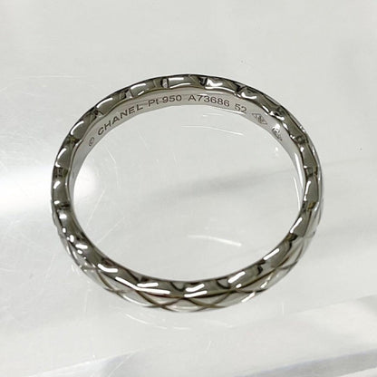 Chanel Quilted Coco Crush Marriage Ring Platinum — view 4