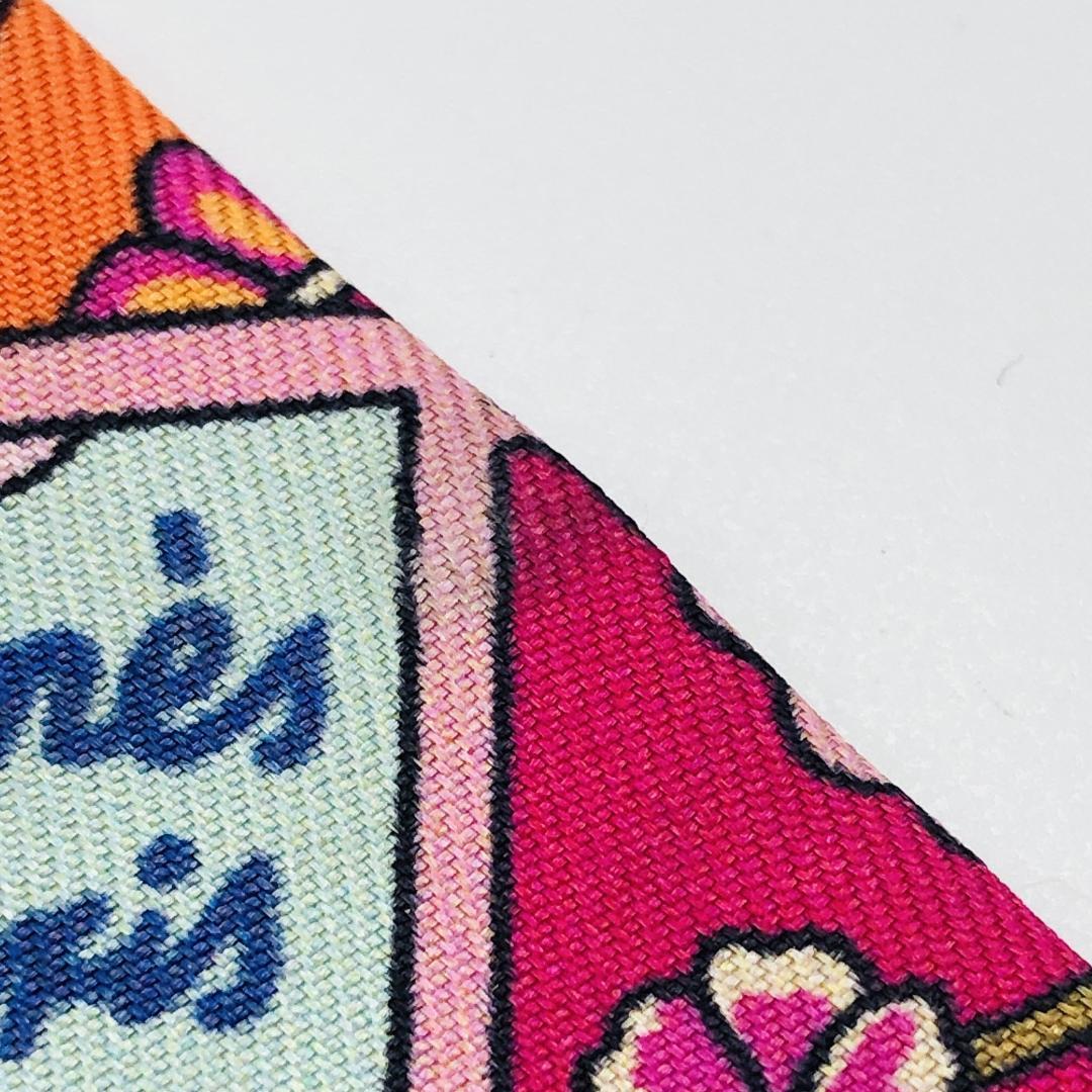 Hermes Twilly Scarf in the Land of Flowering Birds Tagged Excellent Condition