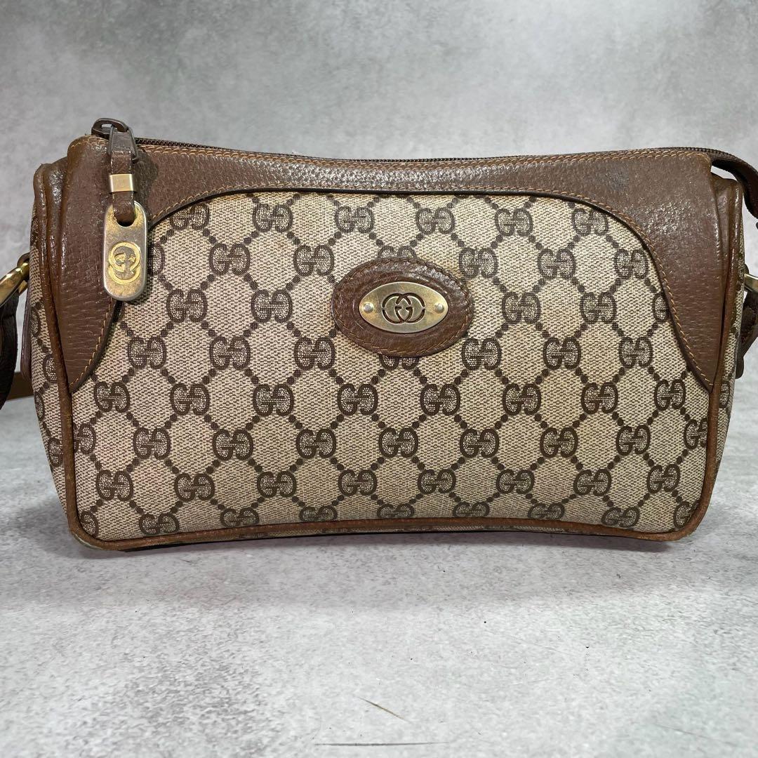 Gucci GG Sherry Line Shoulder Bag Brown Logo — view 2