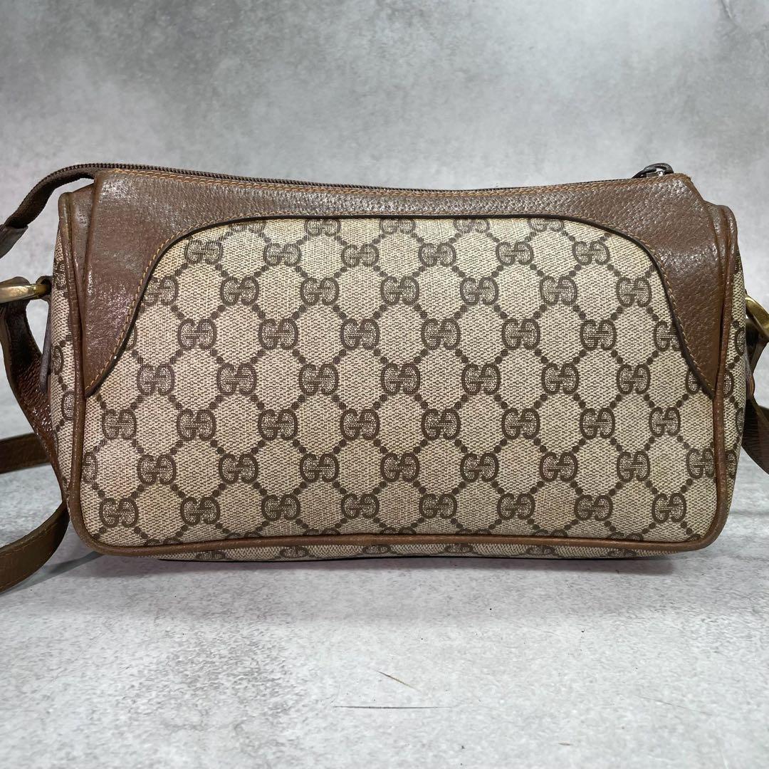 Gucci GG Sherry Line Shoulder Bag Brown Logo — view 3