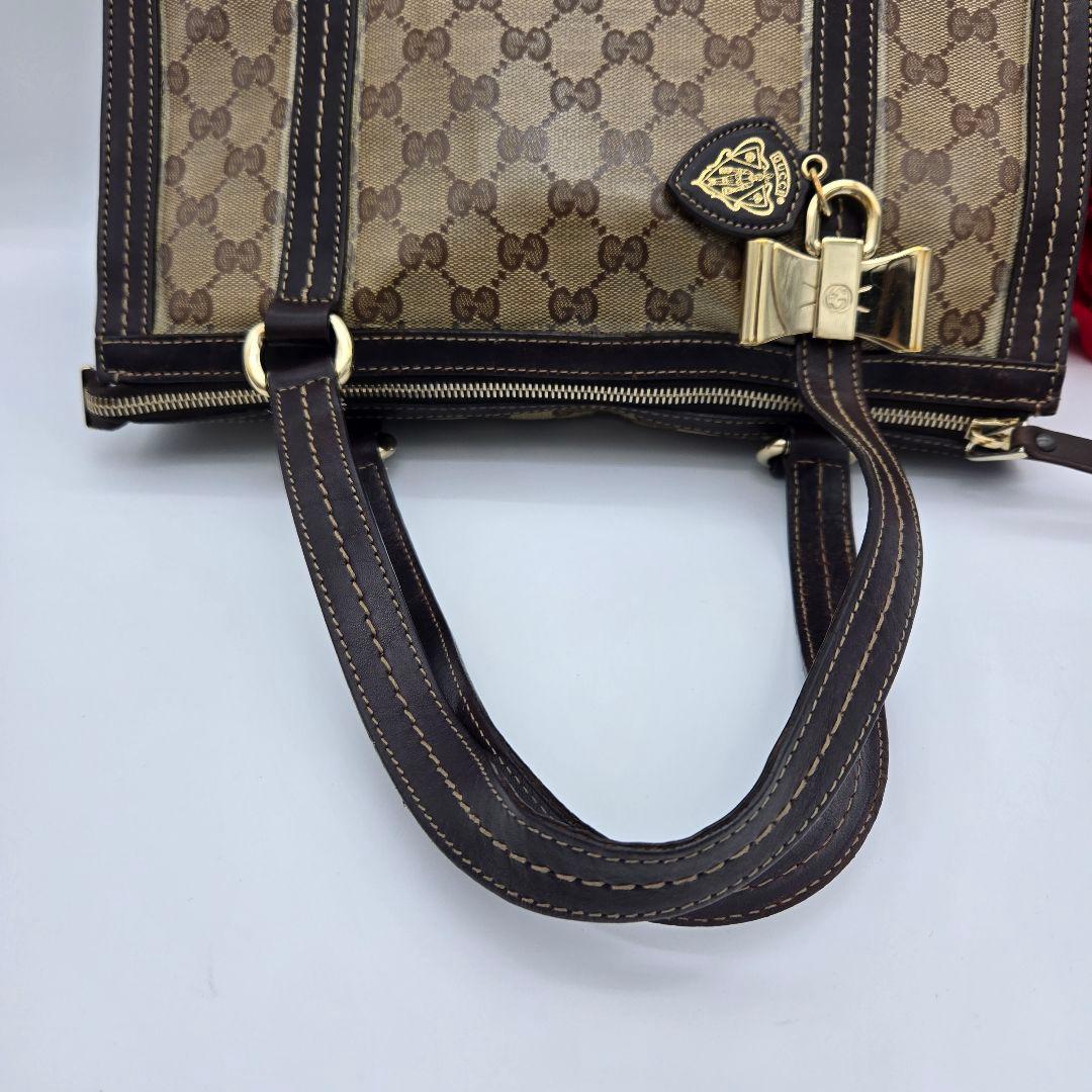 Gucci Handbag Bag GG Crystal Brown — view 5