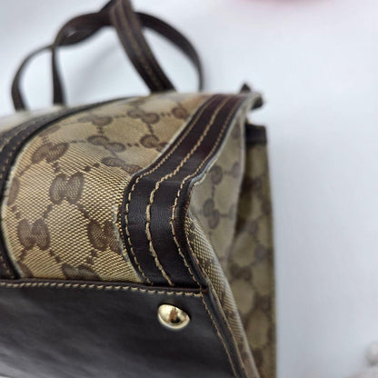 Gucci Handbag Bag GG Crystal Brown — view 8