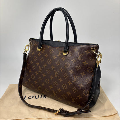 Louis Vuitton Super Pallas Monogram Macassar Handbag