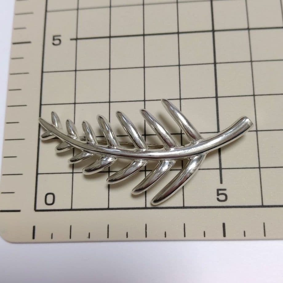 Tiffany Leaf Brooch Silver 1996