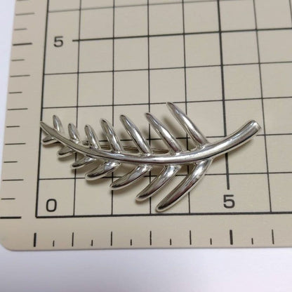Tiffany Leaf Brooch Silver 1996
