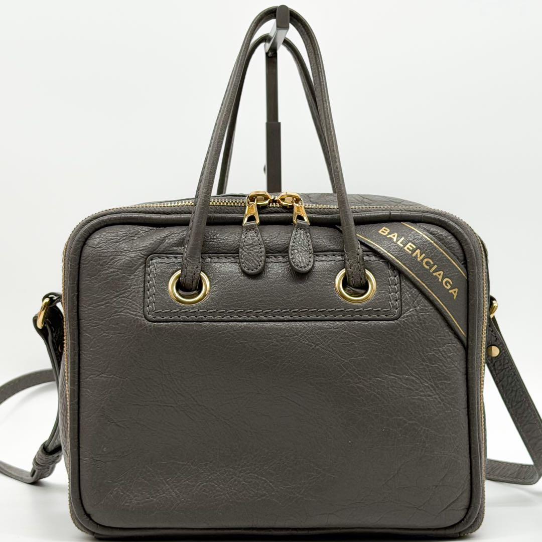 Balenciaga Square Shoulder Handle 2-Way Processing Handbag — view 2
